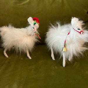Annalee Christmas Llama Pair